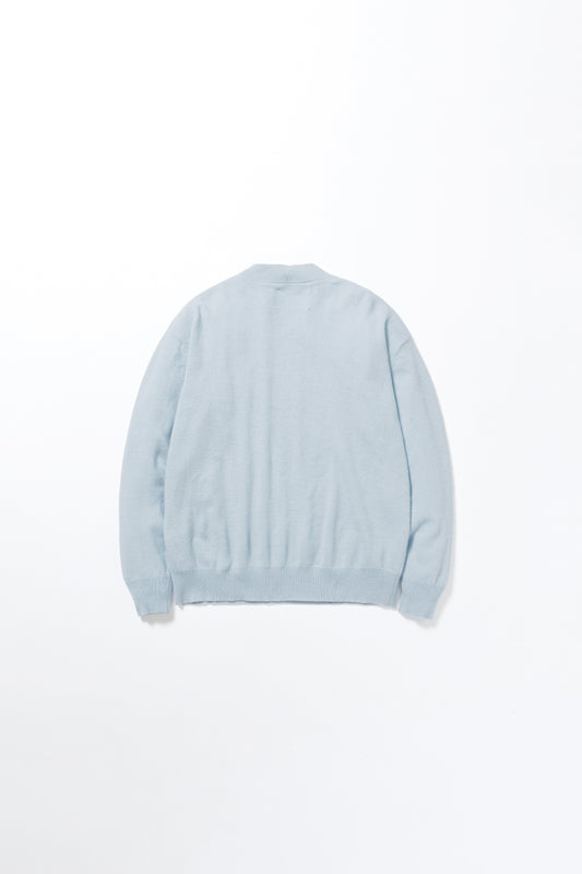 INNER MONGORIAN CASHMERE CREWNECK PULLOVER I - SAXE BLUE