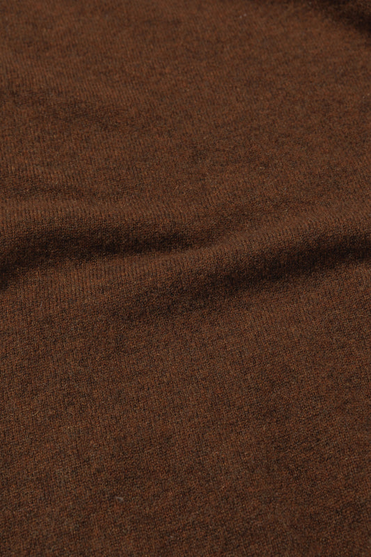 INNER MONGORIAN CASHMERE GARDIGAN I - OLIVE BROWN