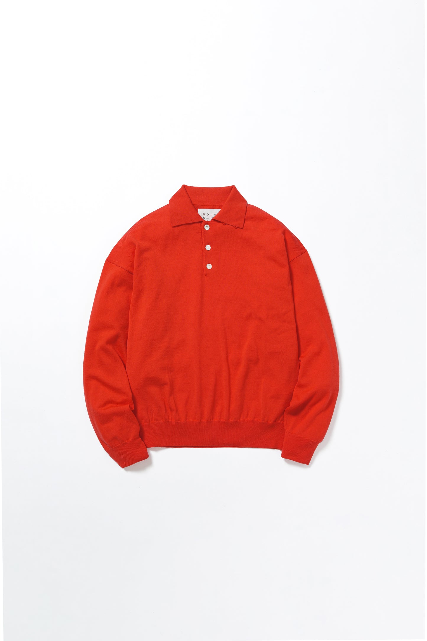 LAMB WOOL 80POLO - ORANGE RED