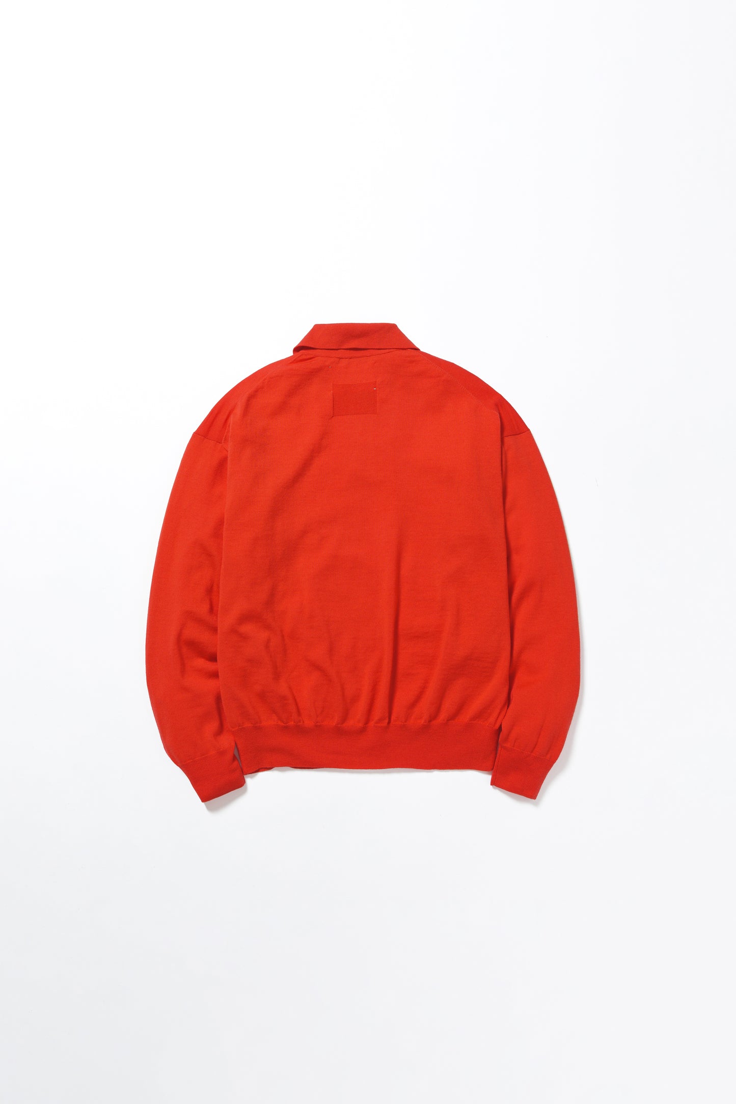 LAMB WOOL 80POLO - ORANGE RED