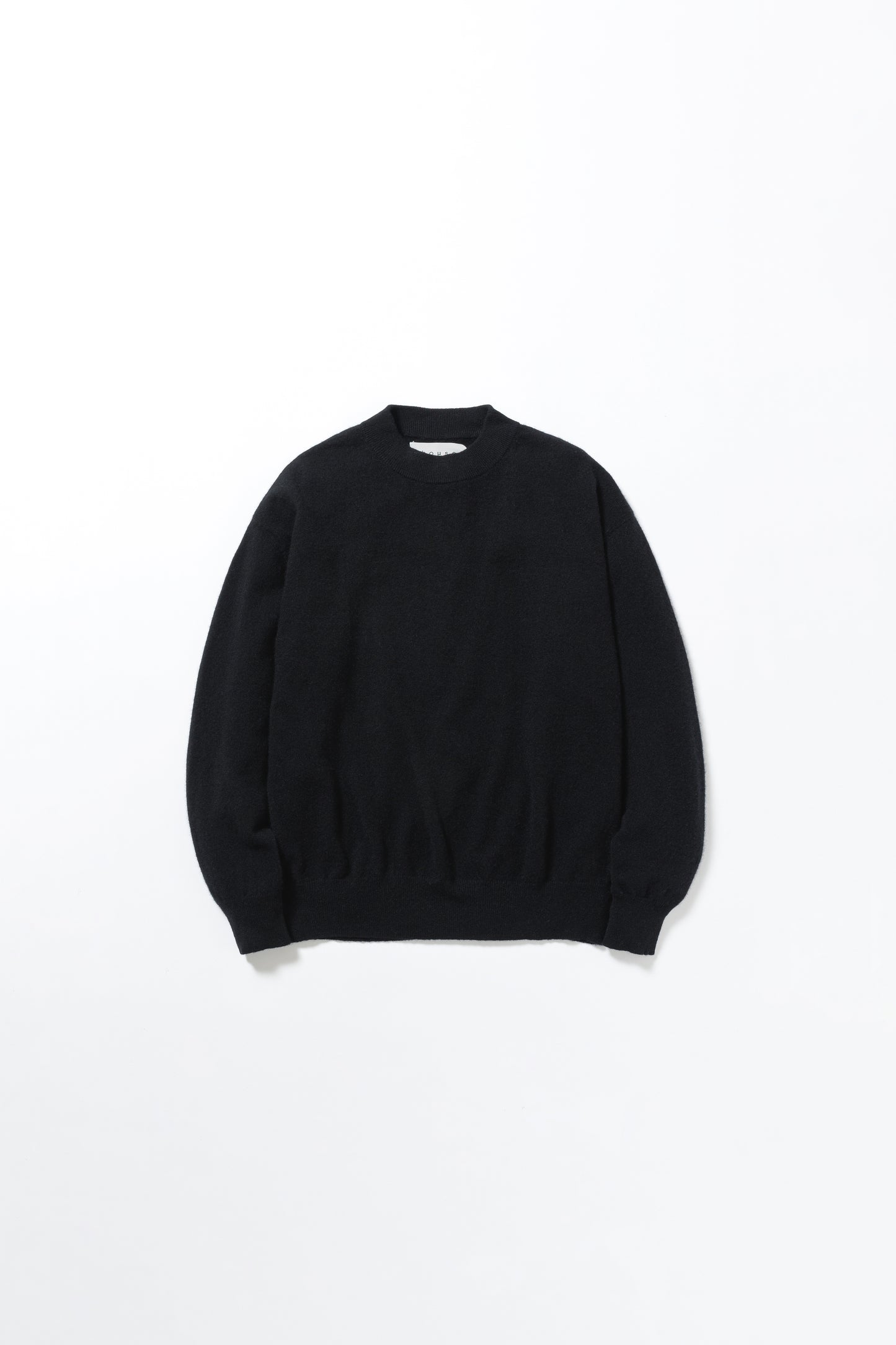 INNER MONGORIAN CASHMERE CREWNECK PULLOVER I - BLACK