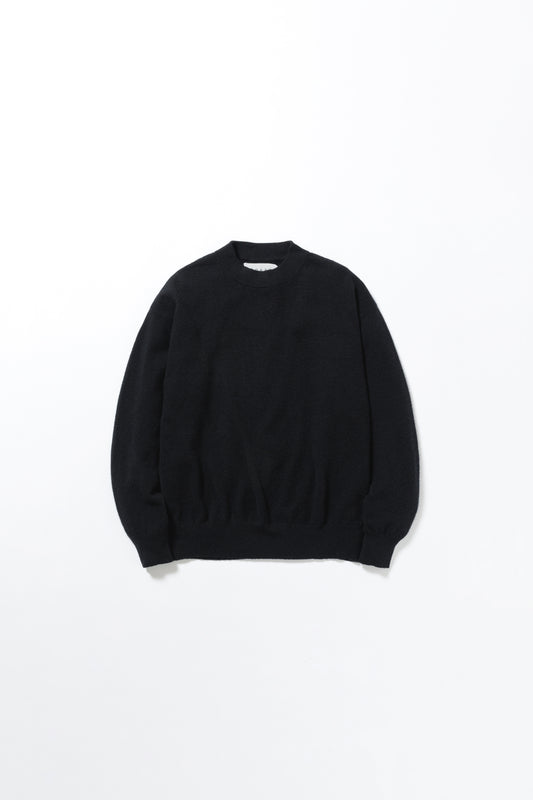 INNER MONGORIAN CASHMERE CREWNECK PULLOVER I - BLACK