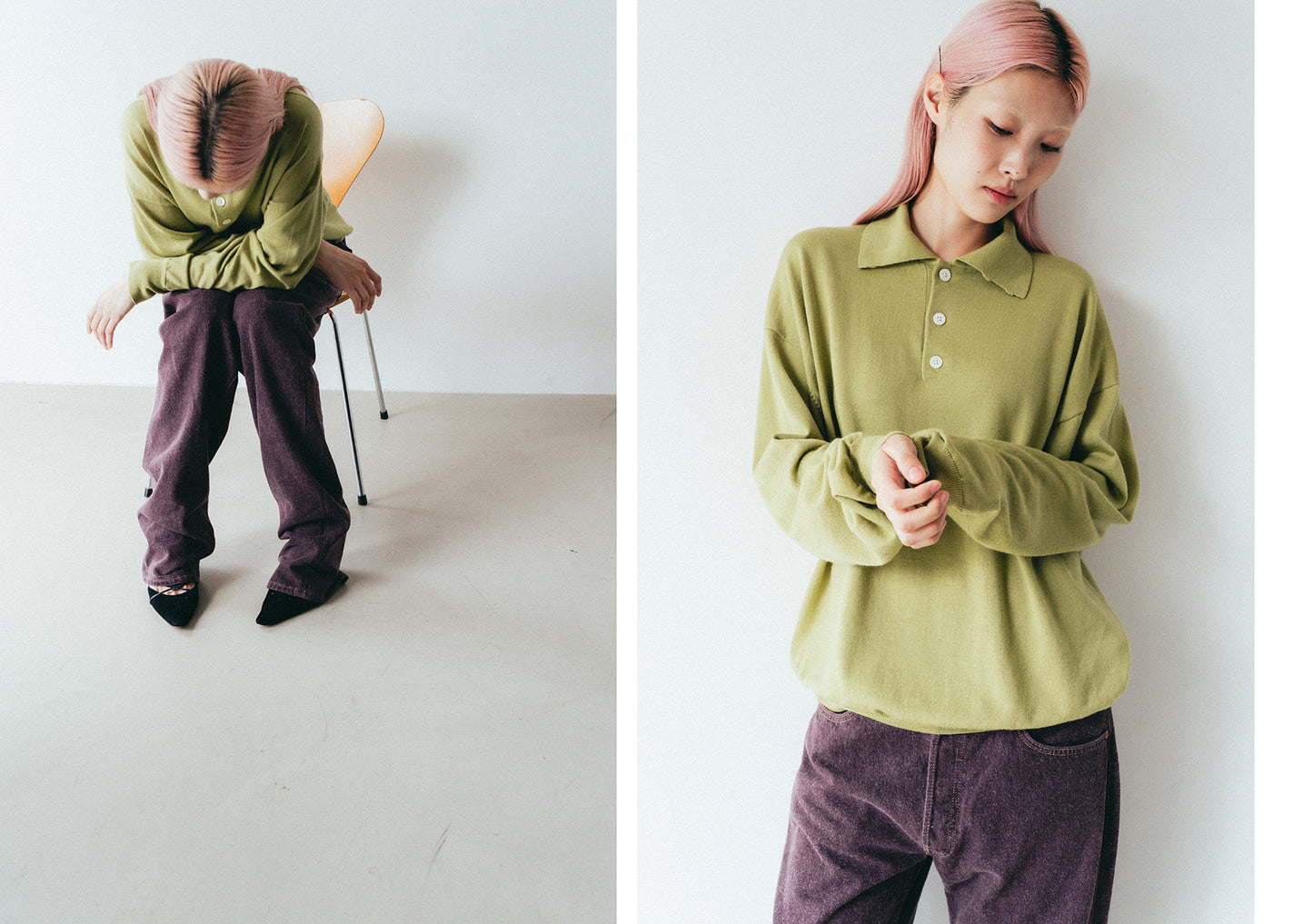 LAMB WOOL 80POLO - ORANGE RED