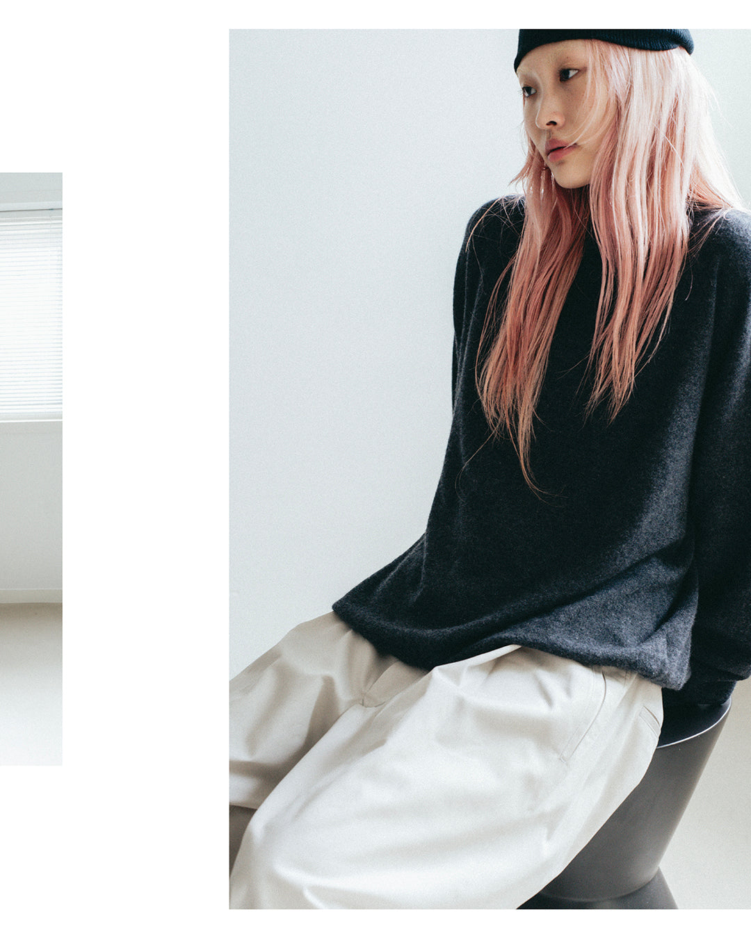 INNER MONGORIAN CASHMERE CREWNECK PULLOVER I - SAXE BLUE