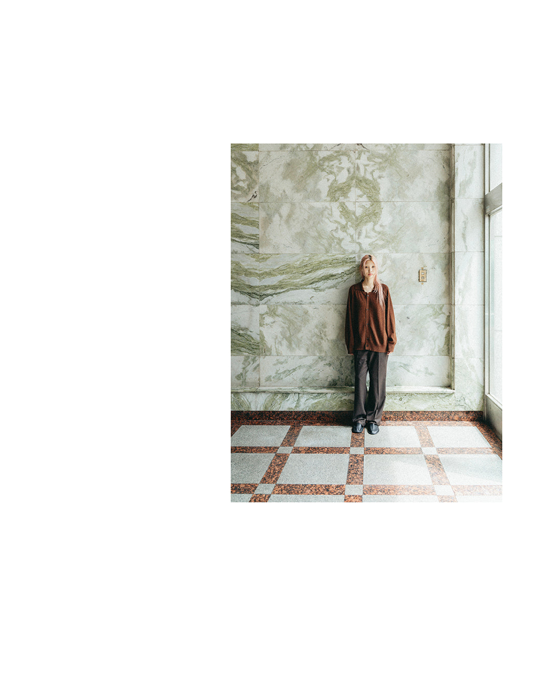 INNER MONGORIAN CASHMERE GARDIGAN I - SAXE BLUE