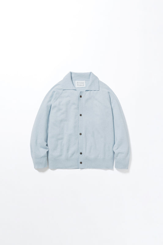 INNER MONGORIAN CASHMERE GARDIGAN I - SAXE BLUE