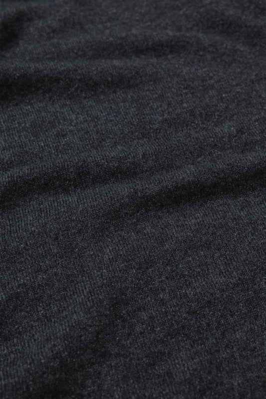 INNER MONGORIAN CASHMERE CREWNECK PULLOVER I - CHARCOAL GRAY