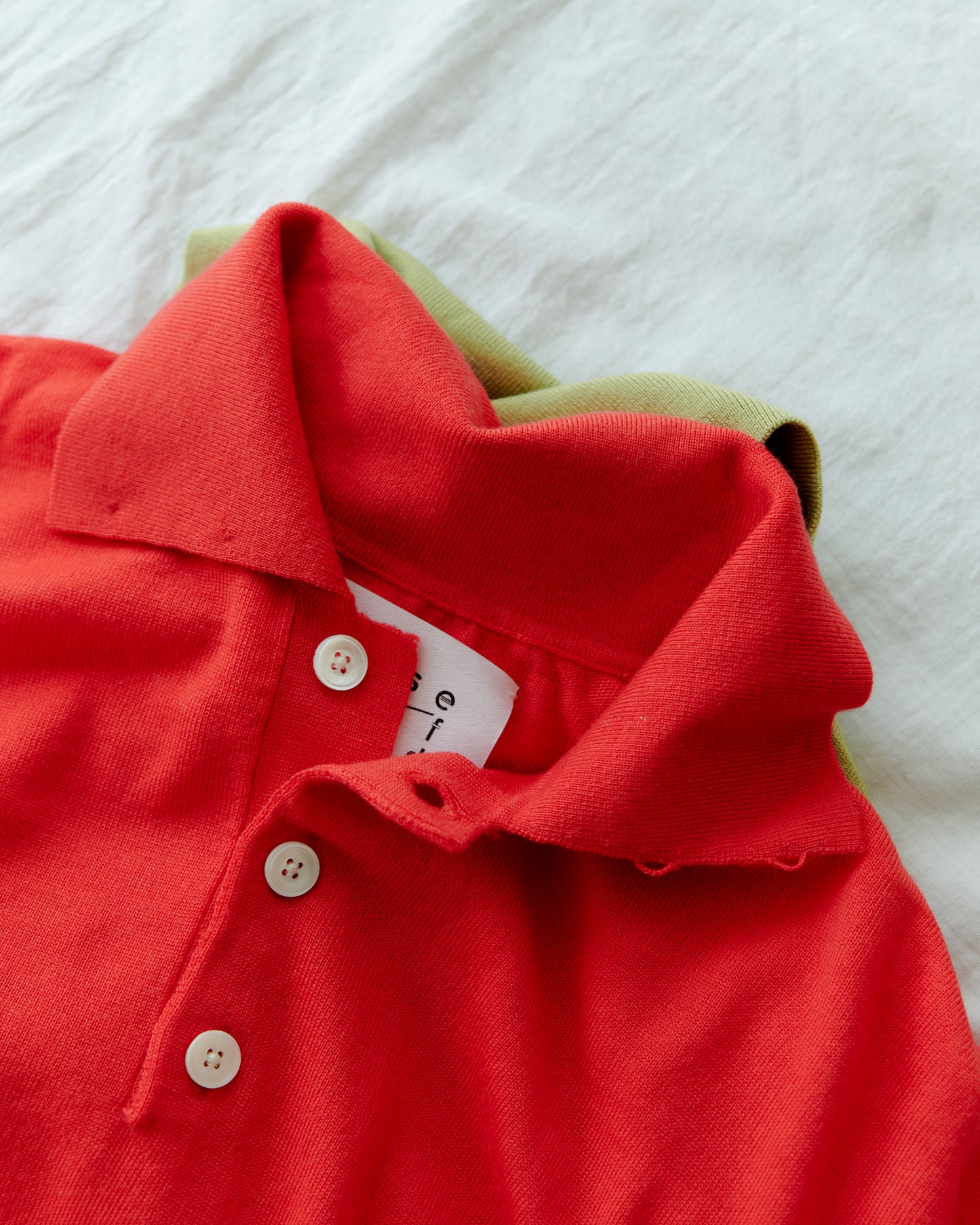 LAMB WOOL 80POLO - ORANGE RED