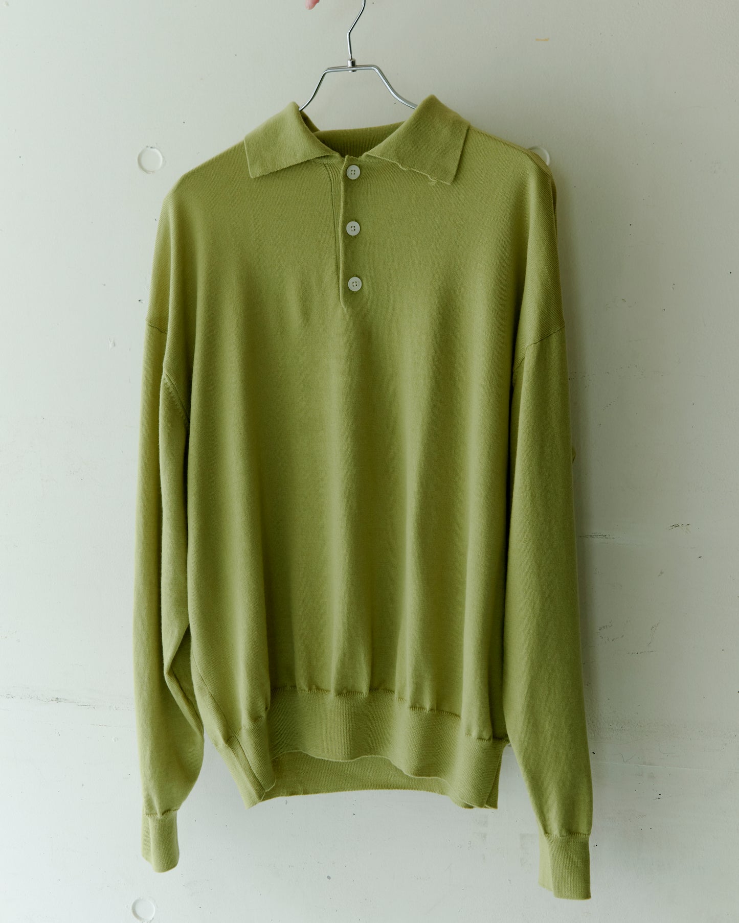 LAMB WOOL 80POLO - BLACK